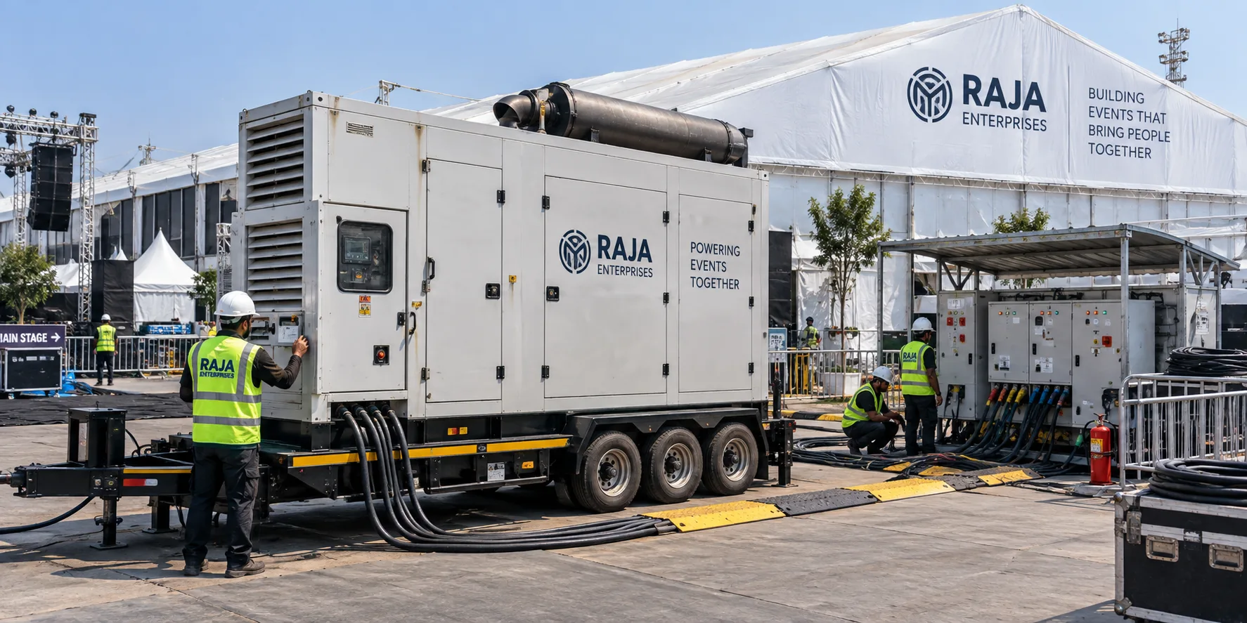 Industrial event power generator