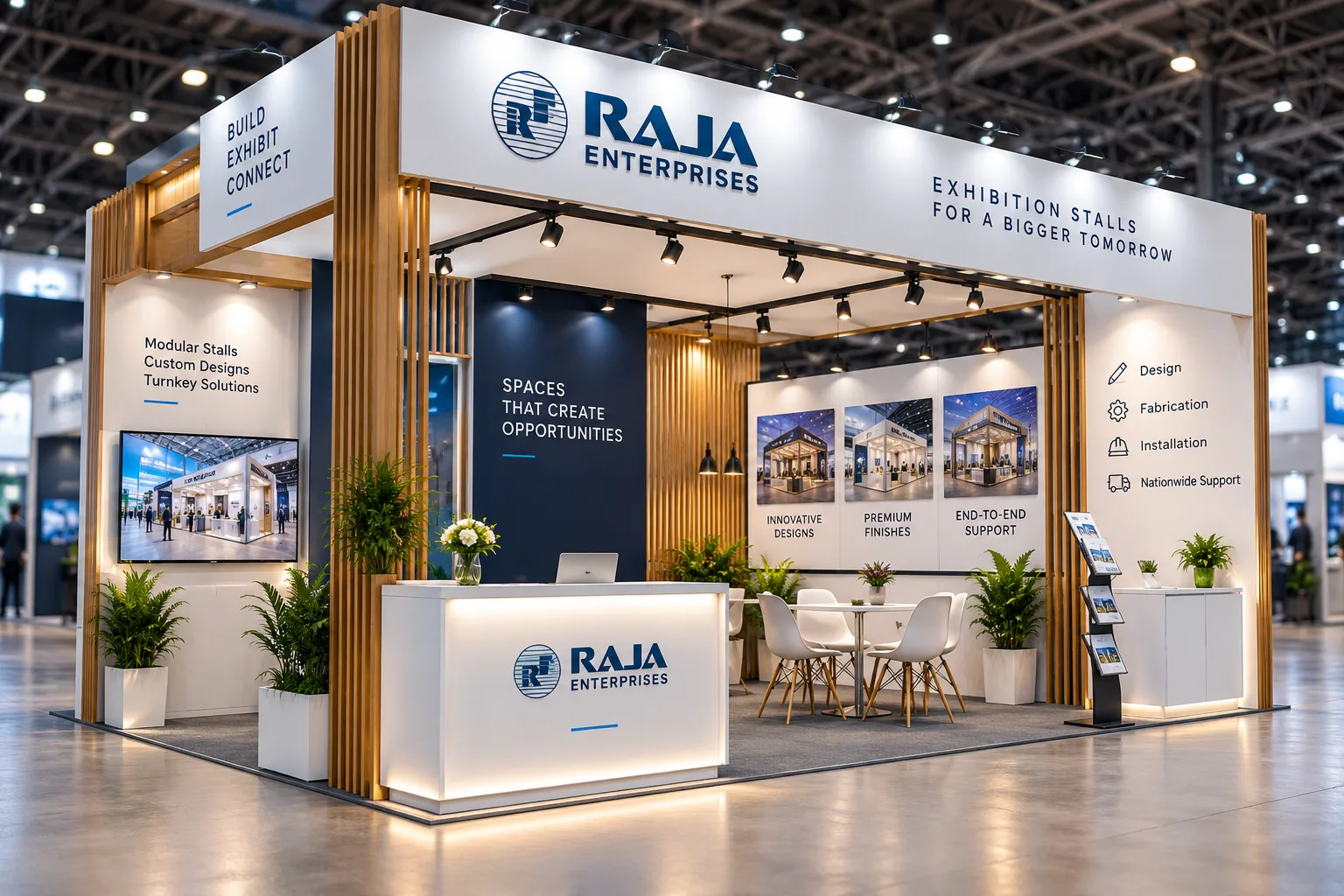 A premium Maxima exhibition stall